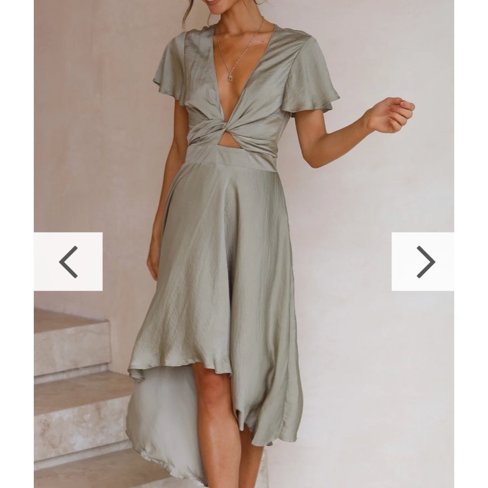 Sunny Daze Midi Dress (Olive) - Billy J